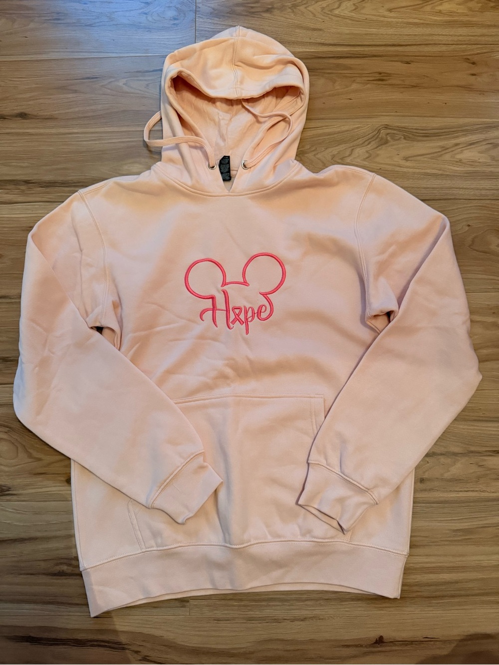 District Light Pink Fleece Pullover Hoodie